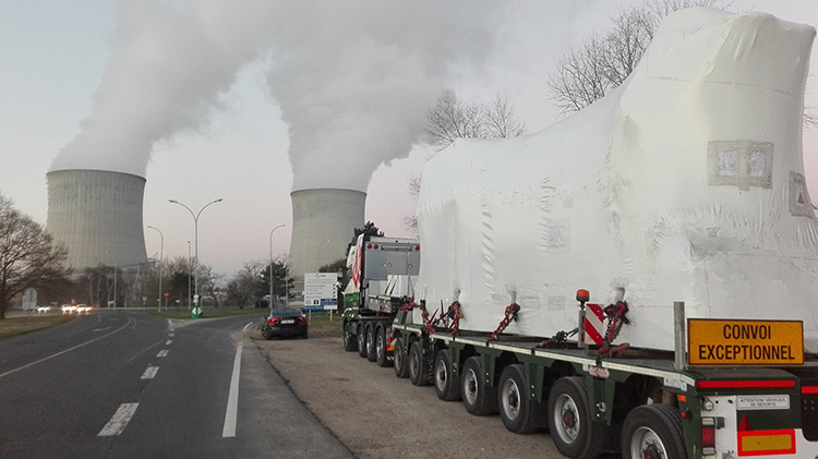 Delivery first EDF emergency generating set